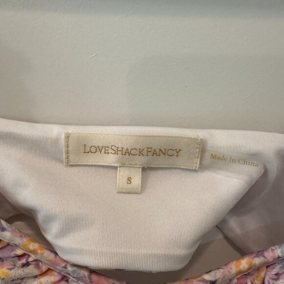 EUC - LoveShackFancy Palm Bikini Top - Size Small - Picture 4 of 4